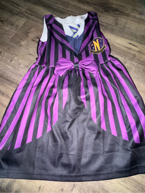 Disney Other - Wednesday Addams Nevermore Academy Uniform Costume Dress Girls 3T 4T Purple